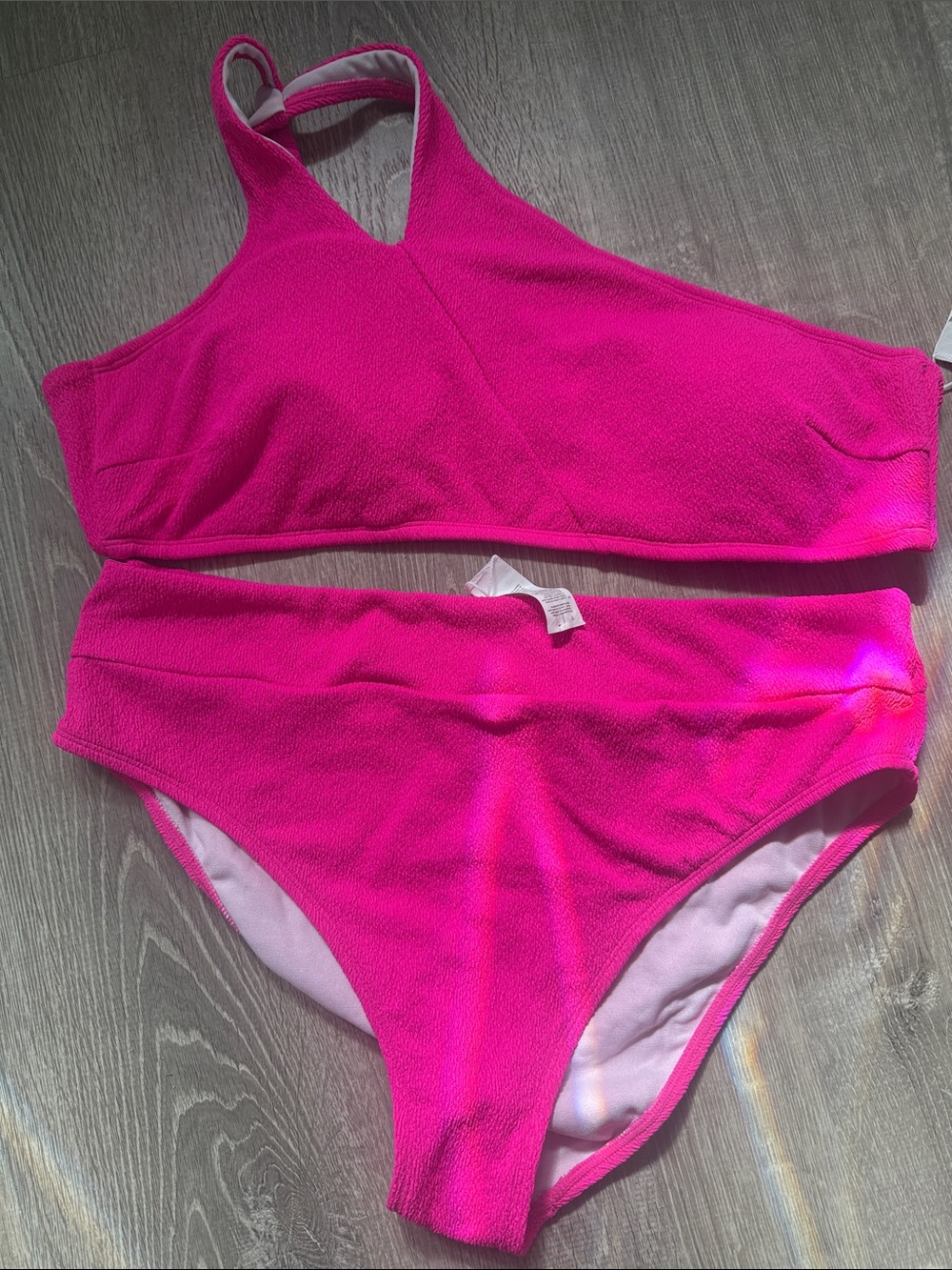 Cupshe Hot Pink Two-Piece Bikini Set